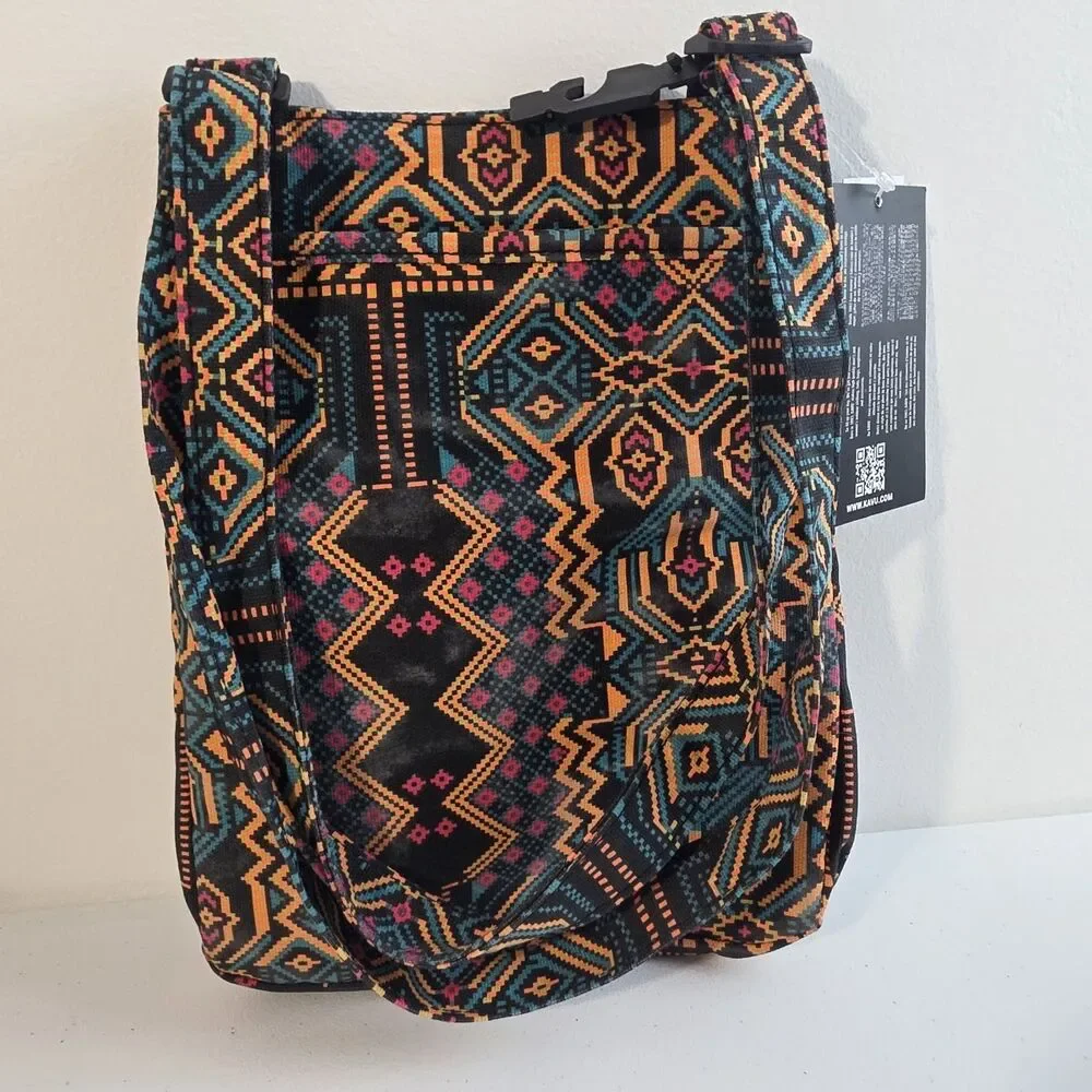 Kavu Pixel Palace Bag Women's Colorful Aztec Small Boho Purse New NWT OS